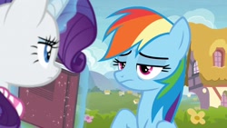 Size: 1920x1080 | Tagged: safe, screencap, rainbow dash, rarity, g4, the end in friend