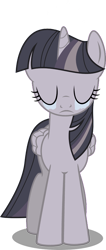 Size: 1744x4096 | Tagged: safe, artist:wardex101, artist:xenoneal, edit, edited edit, twilight sparkle, alicorn, pony, g4, twilight's kingdom, crying, depressed, discorded, discorded twilight, eyes closed, female, lonely, mare, sad, simple background, solo, sorrow, transparent background, twilight sparkle (alicorn), twilight tragedy, vector