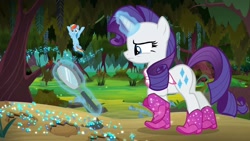 Size: 1920x1080 | Tagged: safe, screencap, rainbow dash, rarity, g4, the end in friend, boots, glitter boots, shoes