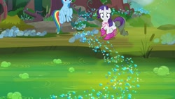 Size: 1920x1080 | Tagged: safe, screencap, rainbow dash, rarity, g4, the end in friend, boots, glitter boots, shoes