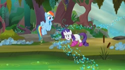 Size: 1920x1080 | Tagged: safe, screencap, rainbow dash, rarity, g4, the end in friend, boots, glitter boots, shoes