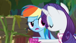 Size: 1920x1080 | Tagged: safe, screencap, rainbow dash, rarity, g4, the end in friend, boots, glitter boots, shoes