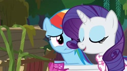 Size: 1920x1080 | Tagged: safe, screencap, rainbow dash, rarity, g4, the end in friend, boots, glitter boots, shoes