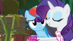 Size: 1920x1080 | Tagged: safe, screencap, rainbow dash, rarity, g4, the end in friend, boots, glitter boots, shoes