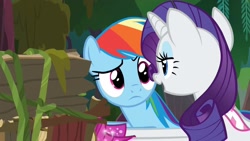 Size: 1920x1080 | Tagged: safe, screencap, rainbow dash, rarity, g4, the end in friend, boots, glitter boots, shoes