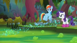 Size: 1920x1080 | Tagged: safe, screencap, rainbow dash, rarity, g4, the end in friend, boots, glitter boots, shoes