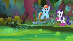 Size: 1920x1080 | Tagged: safe, screencap, rainbow dash, rarity, g4, the end in friend, boots, glitter boots, shoes