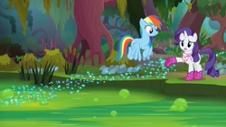 Size: 1920x1080 | Tagged: safe, screencap, rainbow dash, rarity, g4, the end in friend, boots, glitter boots, shoes