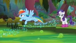 Size: 1920x1080 | Tagged: safe, screencap, rainbow dash, rarity, g4, the end in friend, boots, glitter boots, shoes