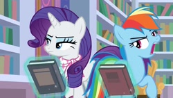 Size: 1920x1080 | Tagged: safe, screencap, rainbow dash, rarity, g4, the end in friend, boots, glitter boots, shoes