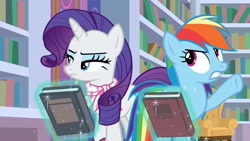 Size: 1920x1080 | Tagged: safe, screencap, rainbow dash, rarity, g4, the end in friend, boots, glitter boots, shoes