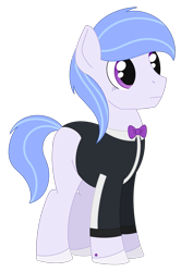 Size: 1325x1873 | Tagged: safe, artist:dyonys, oc, oc:3a-c, android, earth pony, pony, robot, robot pony, bowtie, clothes, male, simple background, stallion, suit, transparent background