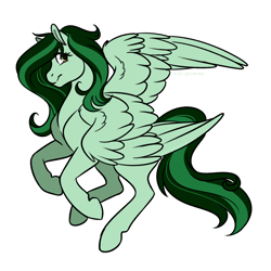 Size: 3000x3000 | Tagged: safe, artist:acry-artwork, oc, oc only, oc:eden shallowleaf, pegasus, pony, high res, pegasus oc, simple background, solo, transparent background, wings