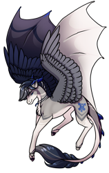 Size: 1565x2480 | Tagged: safe, artist:oneiria-fylakas, oc, oc:arrow, bat pony, pony, horns, male, simple background, solo, stallion, transparent background