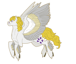 Size: 4300x3600 | Tagged: safe, artist:sashakruchkinatv, surprise, pony, g1, colored wings, feathered fetlocks, generation leap, high res, multicolored wings, simple background, solo, transparent background, wings