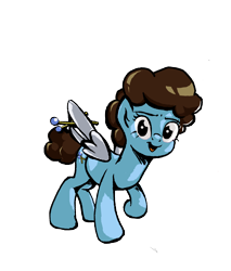 Size: 1600x1878 | Tagged: safe, artist:dumbshwickmcgee, oc, oc only, oc:cfefea, pegasus, pony, colored, looking at you, mallet, pegasus oc, ponerpics community collab 2022, simple background, smiling, smiling at you, standing, transparent background, wings