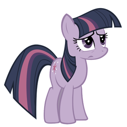 Size: 3629x3629 | Tagged: safe, anonymous artist, artist:shurtugalron, edit, twilight sparkle, earth pony, pony, g4, the return of harmony, discorded, discorded twilight, earth pony twilight, female, high res, race swap, simple background, solo, transparent background, twilight tragedy, vector