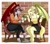 Size: 3400x3000 | Tagged: safe, artist:hasana-chan, oc, oc only, oc:sassy stride, oc:scarlet quill, bat pony, anthro, unguligrade anthro, bat pony oc, chair, chat, chatting, clothes, coffee, coffee cup, commission, conversation, crossed legs, cup, digital art, ear piercing, earring, fangs, female, flower, friends, gift art, glasses, high res, jewelry, mare, milf, piercing, sitting, slit pupils, smiling, table