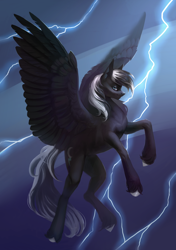 Size: 2400x3400 | Tagged: safe, artist:miurimau, oc, oc only, pegasus, pony, high res, solo