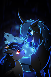 Size: 2000x3000 | Tagged: safe, artist:littletigressda, oc, oc only, oc:aerial ace, changeling, changeling queen, pegasus, pony, fanfic, fanfic art, fanfic cover, female, high res
