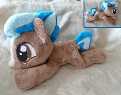 Size: 2764x2169 | Tagged: safe, artist:buttercupbabyppg, oc, oc only, earth pony, pony, beanie (plushie), duo, earth pony oc, high res, irl, photo, plushie, traditional art