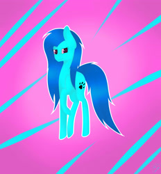 Size: 3560x3834 | Tagged: safe, artist:maneblue, oc, oc only, earth pony, pony, abstract background, earth pony oc, female, high res, mare, paw prints, raised hoof, solo