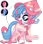 Size: 1280x1296 | Tagged: safe, artist:herusann, pinkie pie, trixie, oc, earth pony, pony, unicorn, g4, base used, clothes, eyelashes, female, hoof polish, magical lesbian spawn, makeup, mare, offspring, parent:pinkie pie, parent:trixie, parents:trixiepie, simple background, transparent background