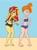 Size: 1273x1721 | Tagged: safe, artist:hunterxcolleen, sunset shimmer, equestria girls, g4, beach, clothes, misty (pokémon), pokémon, sunset shimmer's beach shorts swimsuit, swimsuit