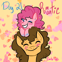 Size: 2020x2048 | Tagged: safe, artist:carconutty, cheese sandwich, pinkie pie, earth pony, pony, g4, female, high res, male, ship:cheesepie, shipping, straight