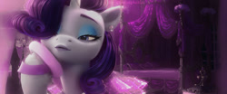 Size: 1280x532 | Tagged: safe, artist:annaxeptable, rarity, pony, unicorn, g4, g5, my little pony: a new generation, bedroom, female, g4 to g5, g5 movie accurate, makeup, mare