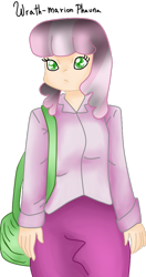 Size: 500x950 | Tagged: safe, artist:wrath-marionphauna, cheerilee, human, g4, clothes, female, humanized, purse, simple background, solo, transparent background