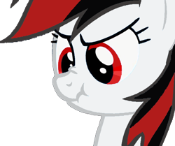 Size: 614x514 | Tagged: safe, artist:blackjackpone, edit, oc, oc only, oc:blackjack, pony, fallout equestria, fallout equestria: project horizons, angry, bust, female, mare, scrunchy face, simple background, solo, transparent background