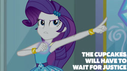 Size: 1280x720 | Tagged: safe, edit, edited screencap, editor:quoterific, screencap, rarity, equestria girls, g4, my little pony equestria girls: better together, super squad goals, armpits, bracelet, clothes, cutie mark on clothes, female, geode of shielding, hairpin, jewelry, magical geodes, rarity peplum dress, solo