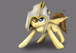 Size: 4096x2892 | Tagged: safe, artist:playful wings, oc, oc:buttercup, pegasus, pony, colt, foal, helmet, male, solo