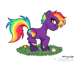 Size: 1800x1500 | Tagged: safe, artist:renhorse, oc, oc:night light, earth pony, pony, female, flower, mare, simple background, solo, transparent background