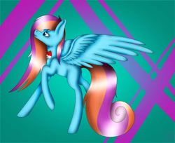 Size: 2711x2212 | Tagged: safe, artist:maneblue, oc, oc only, pegasus, pony, abstract background, high res, pegasus oc, solo, wings