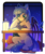 Size: 1600x1900 | Tagged: safe, artist:九枭, oc, oc only, oc:starlight classics, bat pony, pony, book, inkwell, lantern, pillow, quill, solo, stars, table