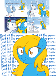 Size: 1253x1716 | Tagged: safe, artist:furrgroup, artist:wishdreamstar, oc, oc only, oc:google chrome, oc:internet explorer, earth pony, pegasus, pony, ask internet explorer, :t, ^^, blue mane, blue tail, browser ponies, colored wings, comic, dialogue, duo, duo female, ear fluff, earth pony oc, exclamation point, eye clipping through hair, eyebrows, eyebrows visible through hair, eyes closed, female, folded wings, google chrome, hooves, internet explorer, looking at each other, looking at someone, mare, multicolored wings, open mouth, open smile, pegasus oc, shadow, shrunken pupils, smiling, standing, stare, tail, trotting, wings, yellow mane, yellow tail