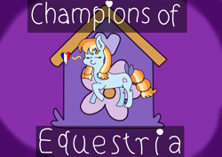 Size: 7016x4961 | Tagged: safe, oc, oc only, oc:aurelia, earth pony, pony, champions of equestria, chibi, cute, discord (program), earth pony oc, french, mascot