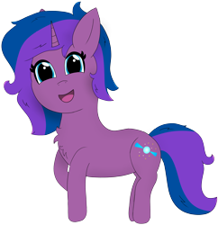 Size: 3716x3840 | Tagged: safe, artist:eminent entropy, oc, oc only, oc:stellar trace, pony, unicorn, 2022 community collab, derpibooru community collaboration, chest fluff, high res, looking at you, neutron star, pulsar, simple background, smiling, smiling at you, solo, transparent background