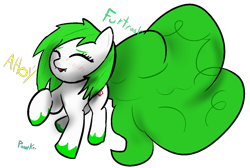 Size: 1380x929 | Tagged: safe, artist:pawker, oc, oc only, oc:furtrash, earth pony, pony, ahoy, commission, cute, female, green, simple background, solo, swamp cinema, transparent background