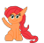 Size: 504x495 | Tagged: safe, artist:thegamerpainter, oc, oc only, oc:pizzaslice, earth pony, pony, simple background, sitting, solo, transparent background
