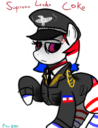 Size: 762x1000 | Tagged: safe, artist:pawker, oc, oc only, oc:sumpreme leader coke, earth pony, pony, clothes, commission, female, simple background, solo, swamp cinema, transparent background, uniform, world war ii, yugoslavia