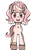 Size: 1318x1762 | Tagged: safe, artist:tsudashie, oc, oc only, pony, unicorn, 2022 community collab, derpibooru community collaboration, blushing, pink hair, simple background, solo, transparent background