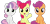 Size: 1280x621 | Tagged: safe, edit, edited screencap, editor:twilyisbestpone, screencap, apple bloom, scootaloo, sweetie belle, earth pony, pegasus, pony, unicorn, g4, season 9, the big mac question, adorabloom, apple bloom's bow, background removed, bow, cute, cutealoo, cutie mark crusaders, diasweetes, female, filly, foal, green eyes, hair bow, horn, looking at you, open mouth, open smile, orange eyes, purple eyes, red mane, red tail, simple background, sitting, smiling, tail, transparent background, trio, two toned mane, two toned tail