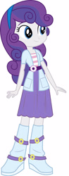 Size: 1600x4076 | Tagged: safe, artist:thehumanboywonder, rarity, sweetie belle, equestria girls, g4, palette swap, recolor, simple background, solo, sweetie belle's boots, white background
