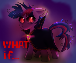 Size: 1197x996 | Tagged: safe, artist:p+e-n, twilight sparkle, alicorn, pony, g4, clothes, costume, doctor strange, element of magic, female, looking at you, mare, marvel, marvel cinematic universe, red eyes, solo, strange supreme, twilight sparkle (alicorn), what if