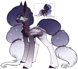 Size: 1639x1459 | Tagged: safe, artist:beamybutt, artist:heart-sketch, oc, oc only, earth pony, pony, base used, chest fluff, collar, duo, earth pony oc, ethereal mane, simple background, starry mane, transparent background