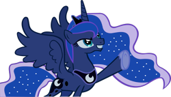 Size: 3251x1845 | Tagged: safe, artist:freak0uo, princess luna, alicorn, pony, g4, .svg available, female, mare, simple background, solo, transparent background, vector