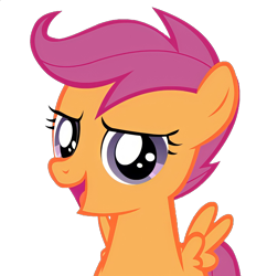 Size: 1396x1440 | Tagged: safe, artist:jan, edit, edited screencap, screencap, scootaloo, pegasus, pony, ask the crusaders, g4, background removed, female, filly, foal, not a vector, simple background, solo, transparent background